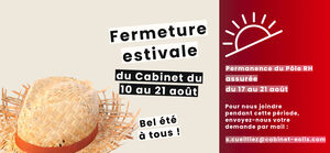 Fermeture estivale